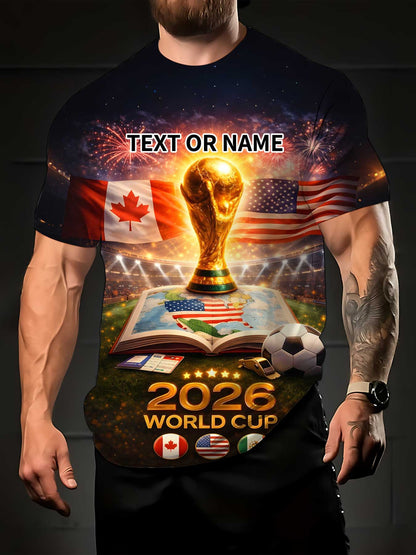 2026 FIFA World Cup Men's and Women's Casual Short Sleeve T-Shirt