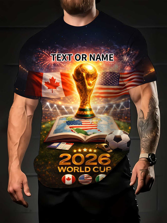 2026 FIFA World Cup Men's and Women's Casual Short Sleeve T-Shirt