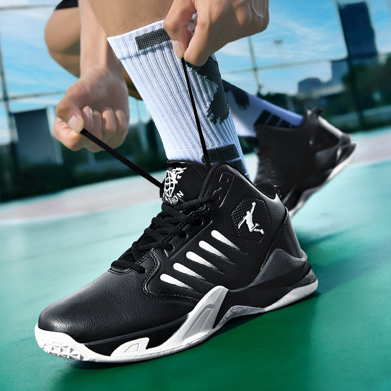 Breathable Comfortable Basketball Shoes | Non-Slip Durable Tennis Shoes, Road Running Shoes, Fitness Training Shoes, Mid-Top Design, All-Season, Unisex - MINZHE YL - ayq