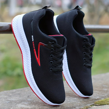 Men's Lace-up Sneakers - Athletic Shoes - Lightweight And Breathable - Running Basketball Workout Gym
