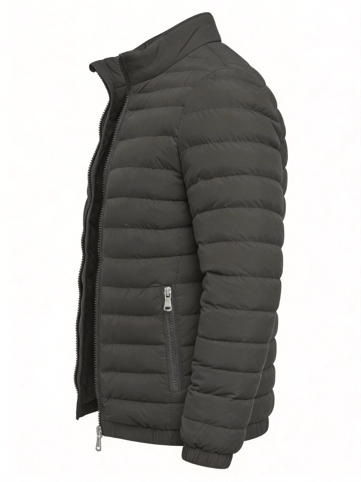 Men's Lightweight Windproof Casual Jacket with Stand Collar