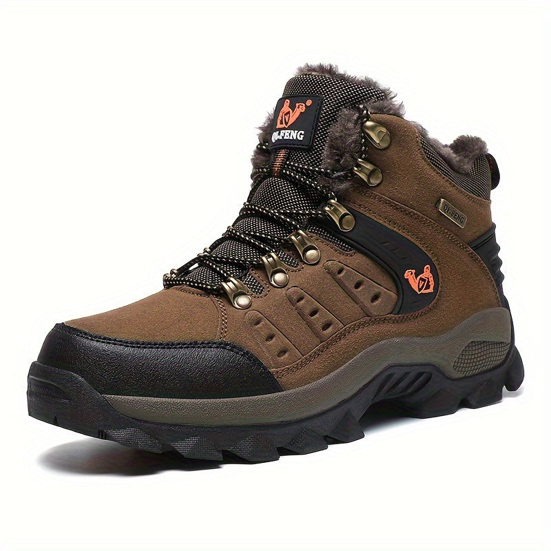 Winter Plus Velvet Warm Outdoor Hiking Shoes Men And Women Casual Sports Shoes Couples Large Size Shoes