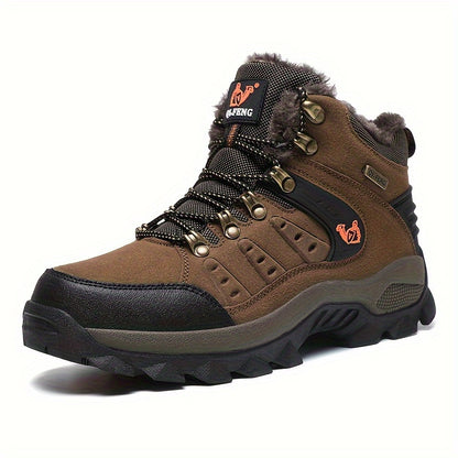 Winter Plus Velvet Warm Outdoor Hiking Shoes Men And Women Casual Sports Shoes Couples Large Size Shoes