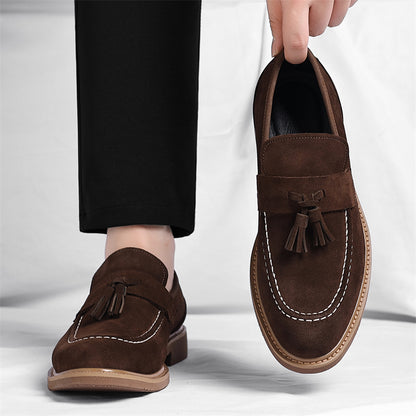 Men's Stylish PU Loafers Casual Dress Shoes for All Seasons