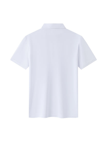 Men's Classic Solid Color Polo Shirt - Summer Casual Slim Fit