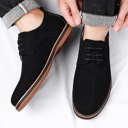 Men's Lace-Up Oxford Shoes, Casual Business, All-Season Comfort