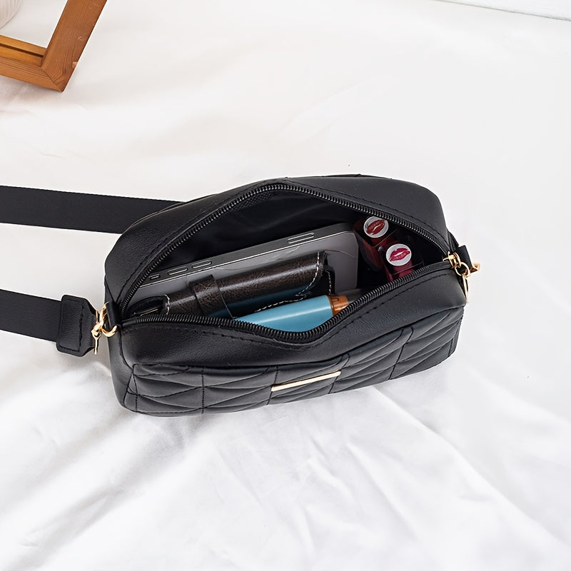 Նոր ամառային կանացի ասեղնագործված ուսապարկ, ոճային խաչաձև պայուսակ, իդեալական է ամենօրյա հագուստի համար, կարող է տեղավորել հեռախոս և կոսմետիկա, փոքր քառակուսի պայուսակ։