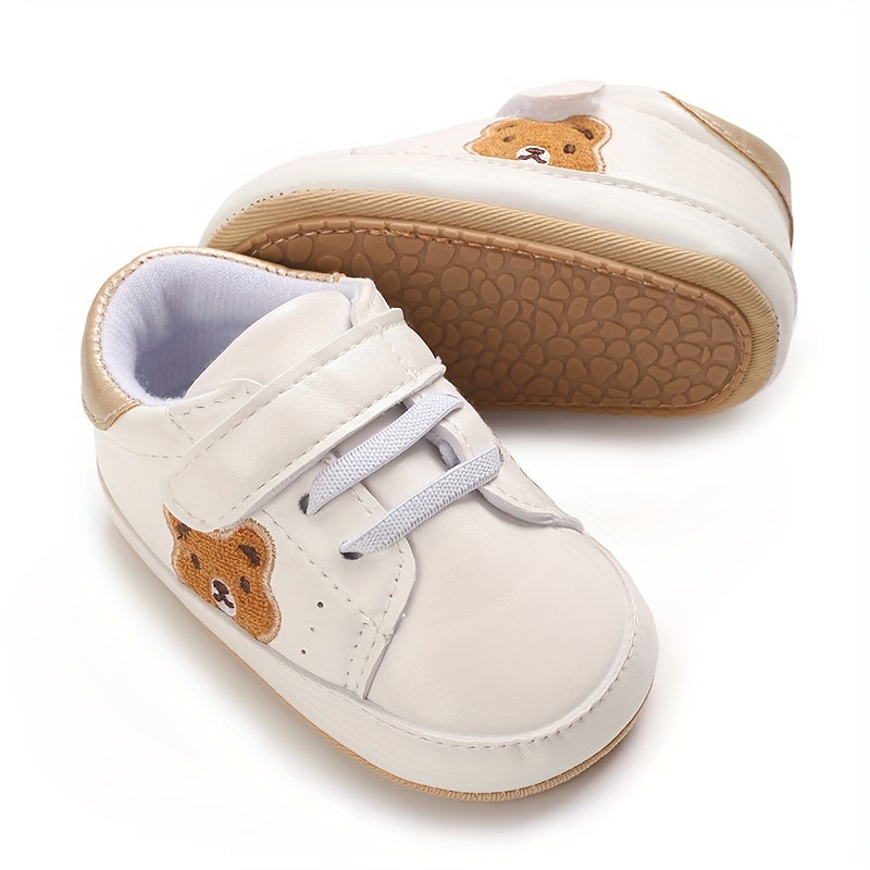 Casual Cute Cartoon Bear Sneakers For Baby Boys, Lightweight Non-slip Walking Shoes For Spring Summer Autumn