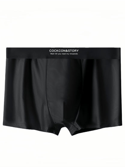 Men's Light Luxury Boxer Briefs 4-Pack Breathable Summer Wear