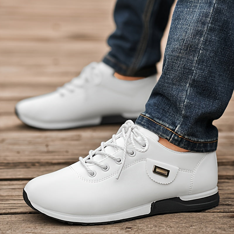 Men's All-Season Business Casual Lace-Up Shoes, Large Size