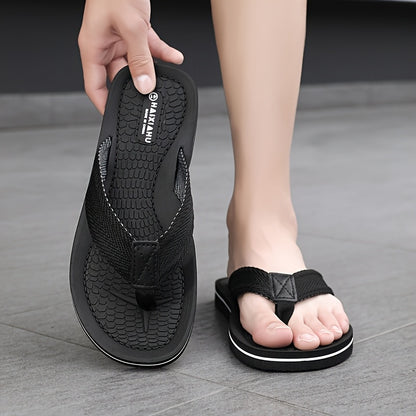 Men's Dual-Tone Anti-Slip Slides with Cushioned EVA Sole