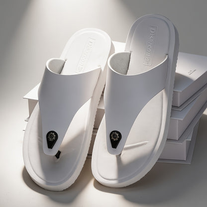Men's Non-Slip Casual Flip-Flops with Shock-Absorbing Sole