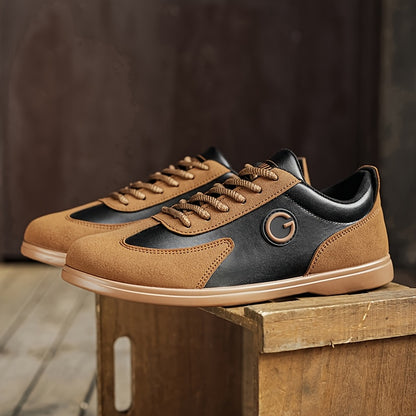 LOEIKAN Men'S Low-Top Sports Casual Shoes | Comfortable, Fashionable, Versatile for Outdoor and Street Wear, Faux Upper, PVC Sole, Lace Closure - ayq