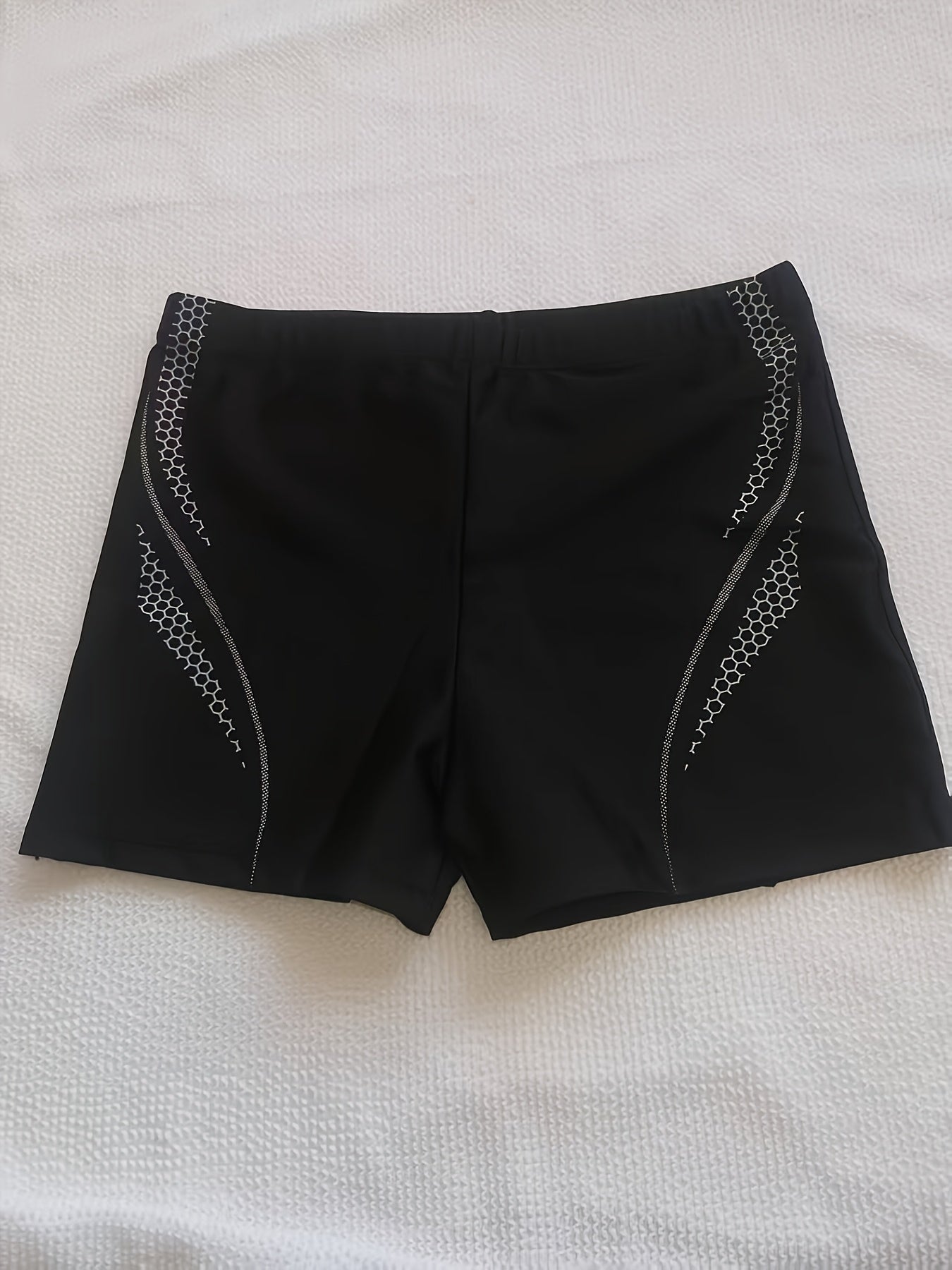 Men's Slim Fit Sports Swim Trunks with Adjustable Drawstring