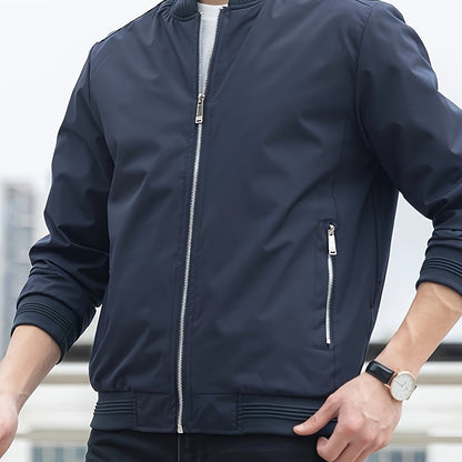 Տղամարդու միագույն գործնական բաճկոն, առօրյա, նորաձև բացօթյա վերարկու՝ որպես նվեր