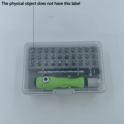 32-ը 1-ում ճշգրիտ պտուտակահանների հավաքածու՝ մագնիսական հարթ գլխիկով վերանորոգման, կահույքի, սմարթֆոնների, տեսախցիկների և գործիքների համար