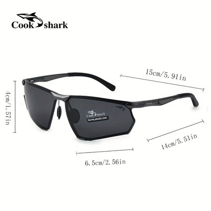 Cookshark Men's Polarized Semi-Rimless Sunglasses for Driving