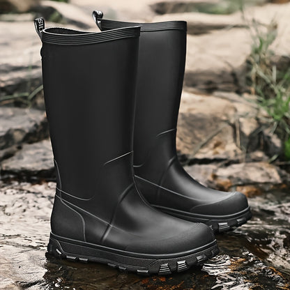 Men's All-Season High-Top Outdoor Waterproof PVC Boots