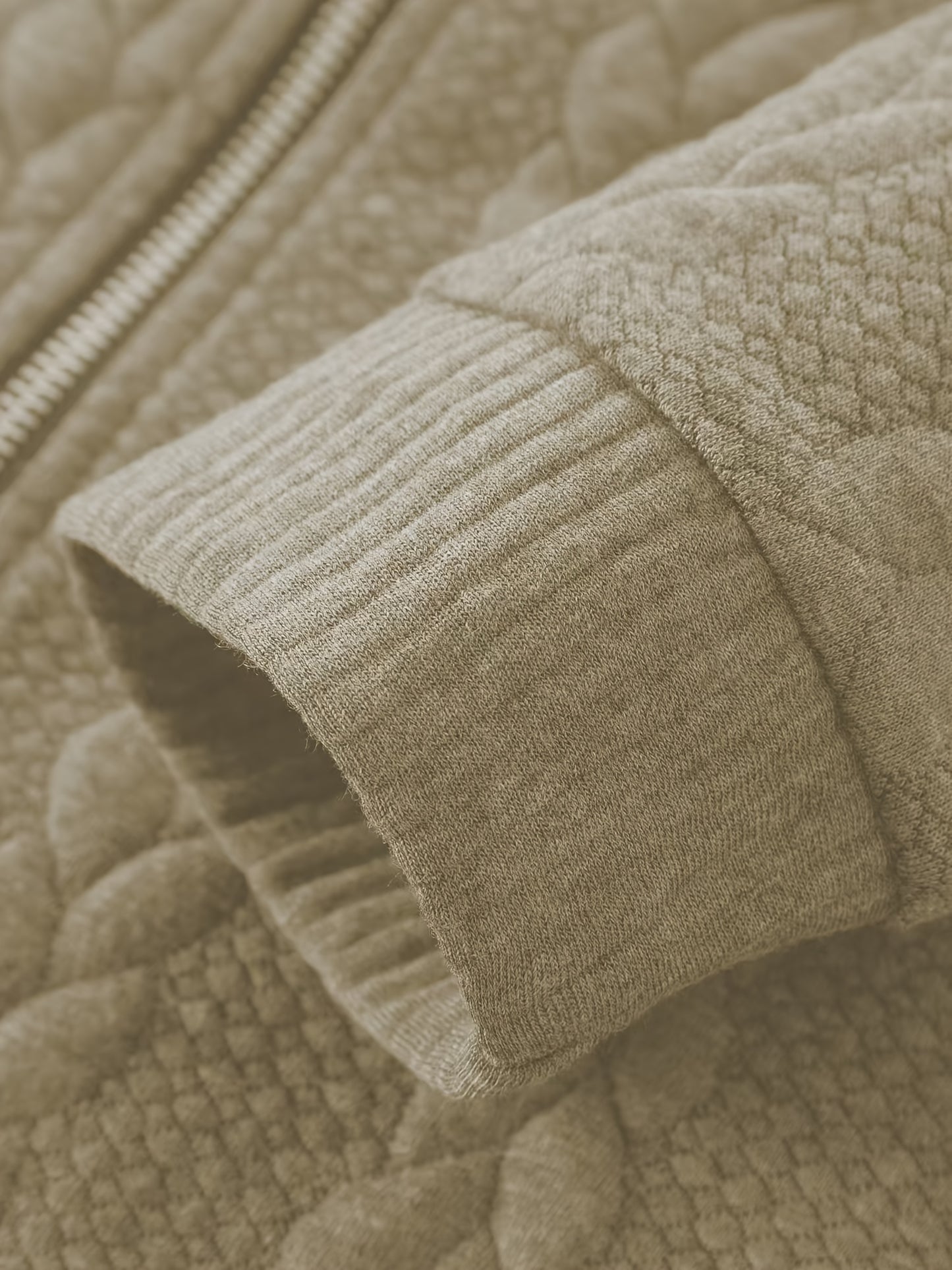 Men'S Light Blue Quilted Zip-Up Jacket - Casual Fall/Winter Outerwear with Stand Collar, Long Sleeves, and Front Pockets, Perfect for Casual Attire, Autumn Winter Apparel | Quilted Texture Jacket | Zippered Jacket