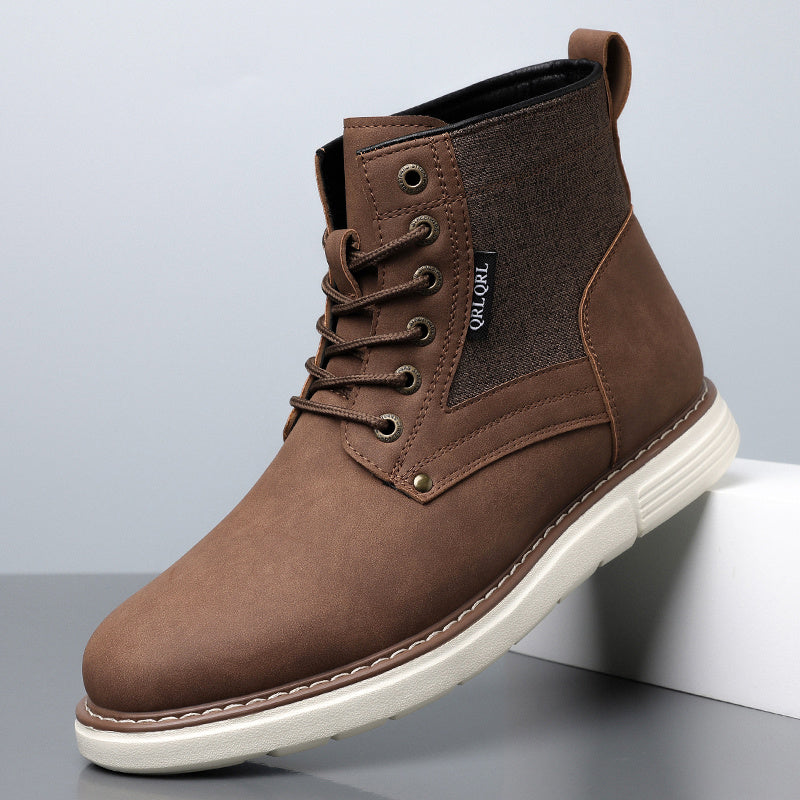 Men's British Style Soft Sole Business Casual Leather Boots