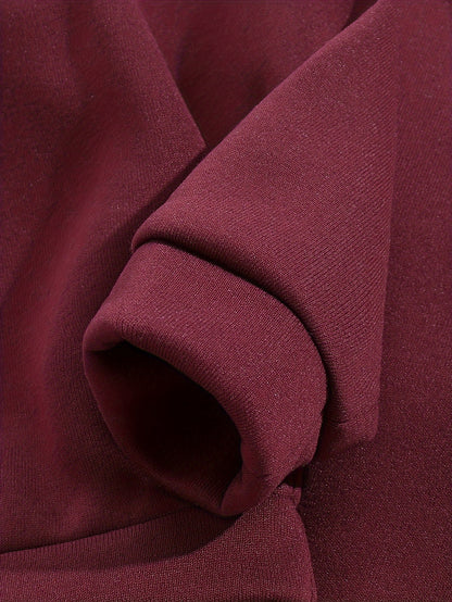 Տղա աղջիկների աշուն/ձմեռ տառերով դրոշմված տաք, աստառով սվիտեր և մարզաշապիկ, իդեալական է բացօթյա օգտագործման համար