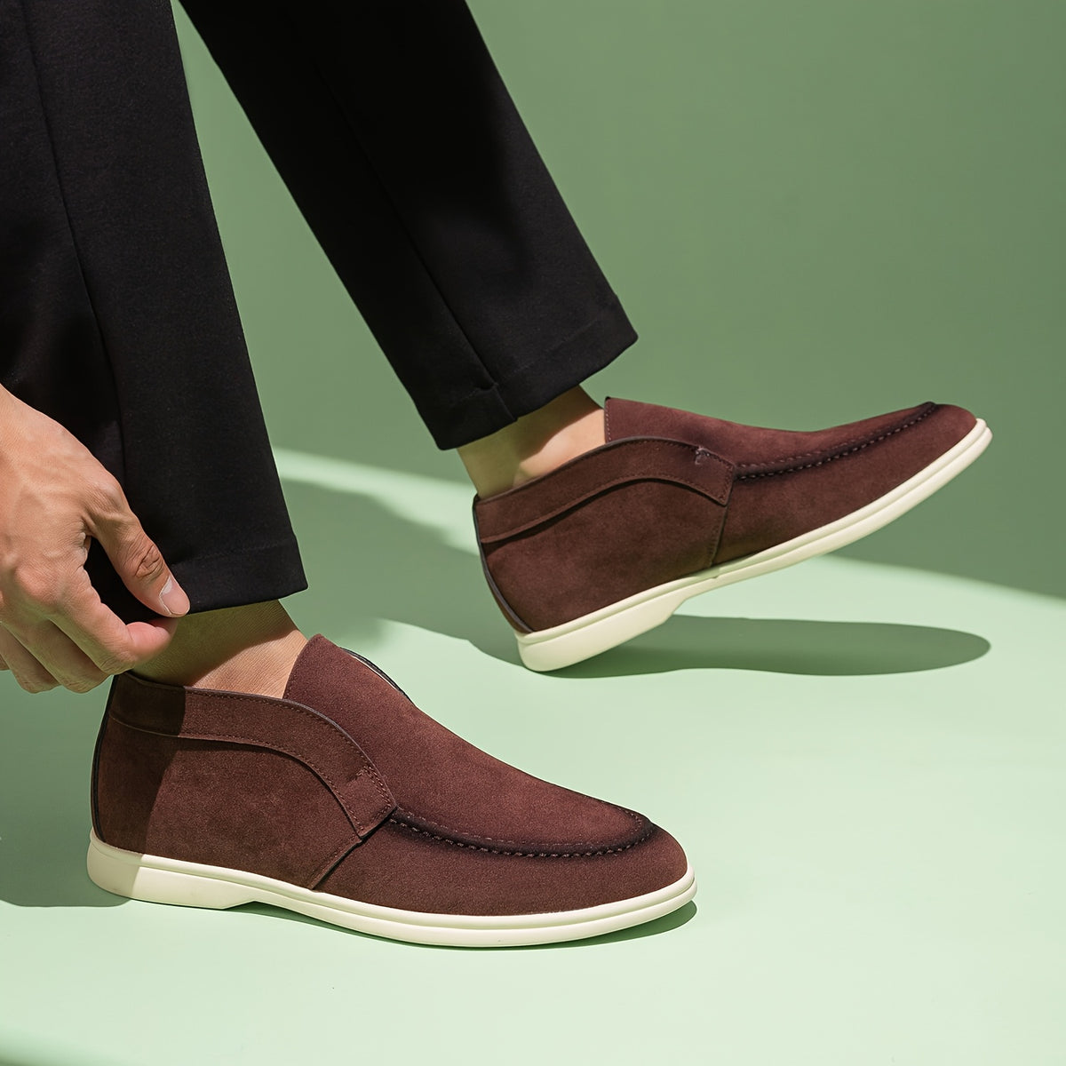 Men's Lightweight PU Loafers Casual Slip-On Moccasins