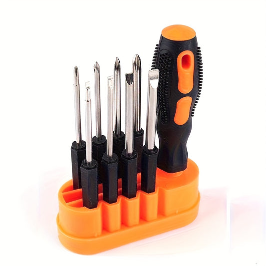 8-In-1 Precision Screwdriver Kit, a Versatile Manual Tool Set Featuring Interchangeable Bits, Suitable for Both Metal And Plastic, Designed As a Non-Electric Professional Repair Tool for Electronics And Computers.