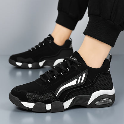 Men's Non-Slip Low-Top Sneakers with Cushioned Round Toe
