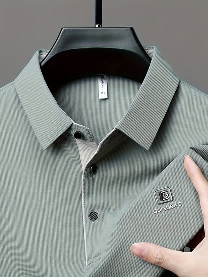 Men'S Summer Short-Sleeve Polo Shirt, Versatile T-Shirt Suitable for Everyday Wear - ayq