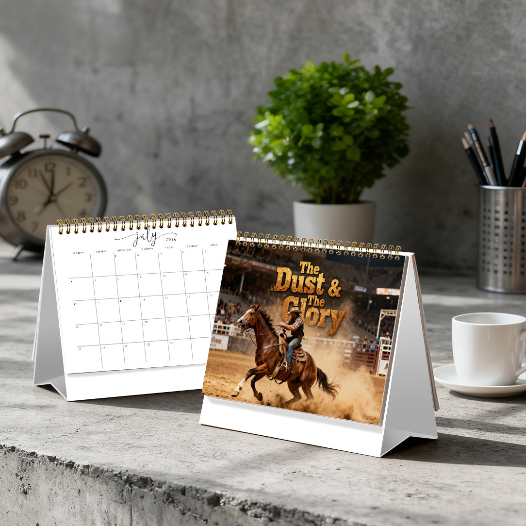 2026 Horse-Themed Wall & Desk Calendar with 12 Galloping Horse Scenes - A5 Spiral Bound Planner, Monthly View with Ample Writing Space, HD Double-Sided Photos for equestrian Gift, for home/Office Decor (January-December 2026)