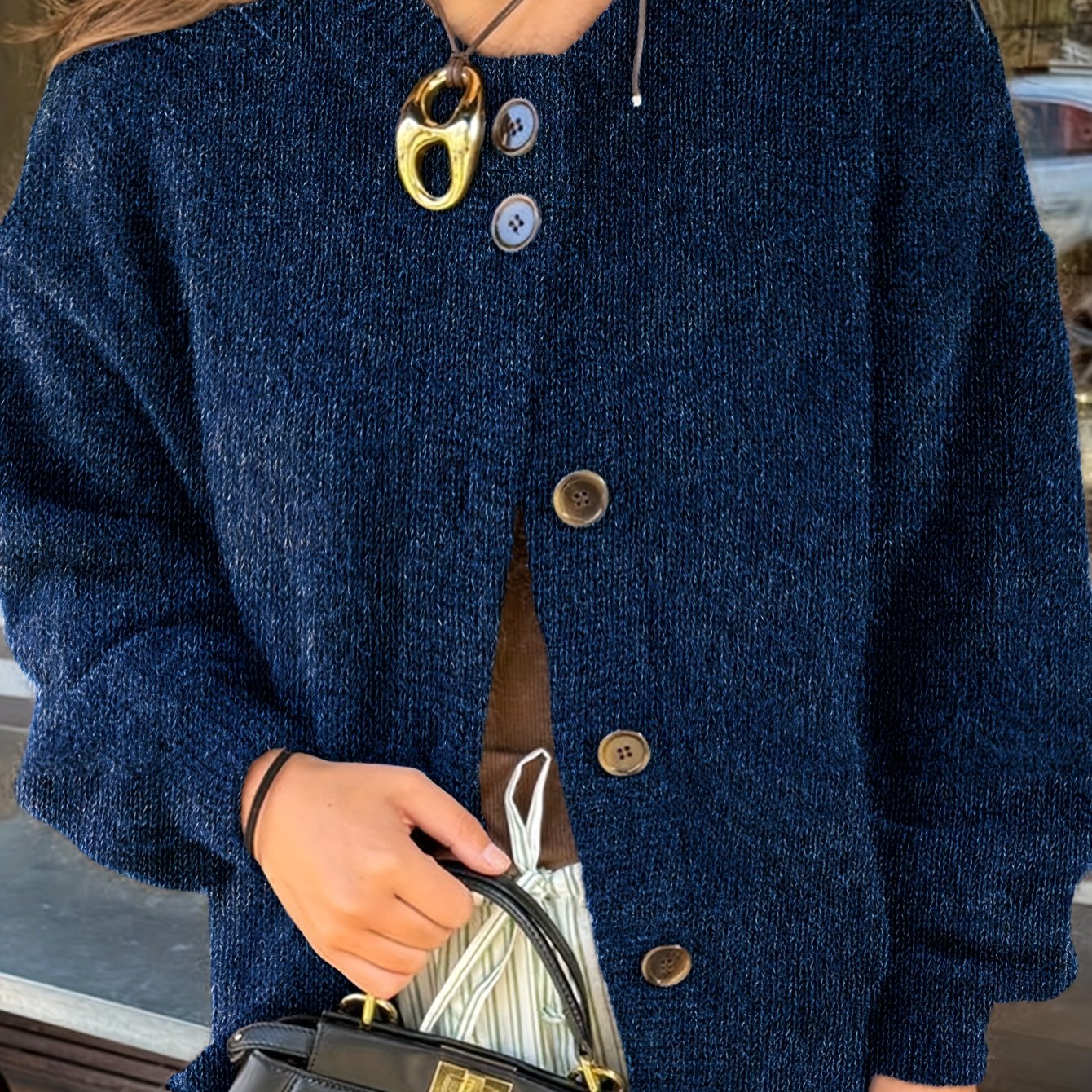 Women'S Vintage Sweater Coat - Soft Long Sleeve Cardigan with Button Front, Chic Office to Party Outerwear, Elegant Casual Outfits, Machine Washable Fall Winter Spring Jacket for Everyday &, Cute Sweaters