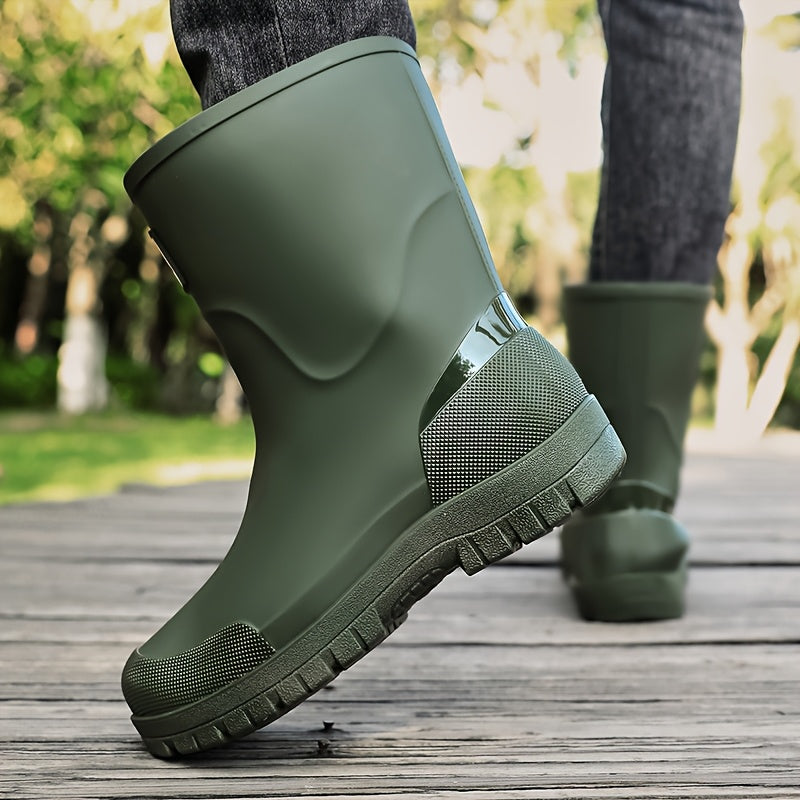 Unisex High-Top Rubber Long Boots for Outdoor Activities