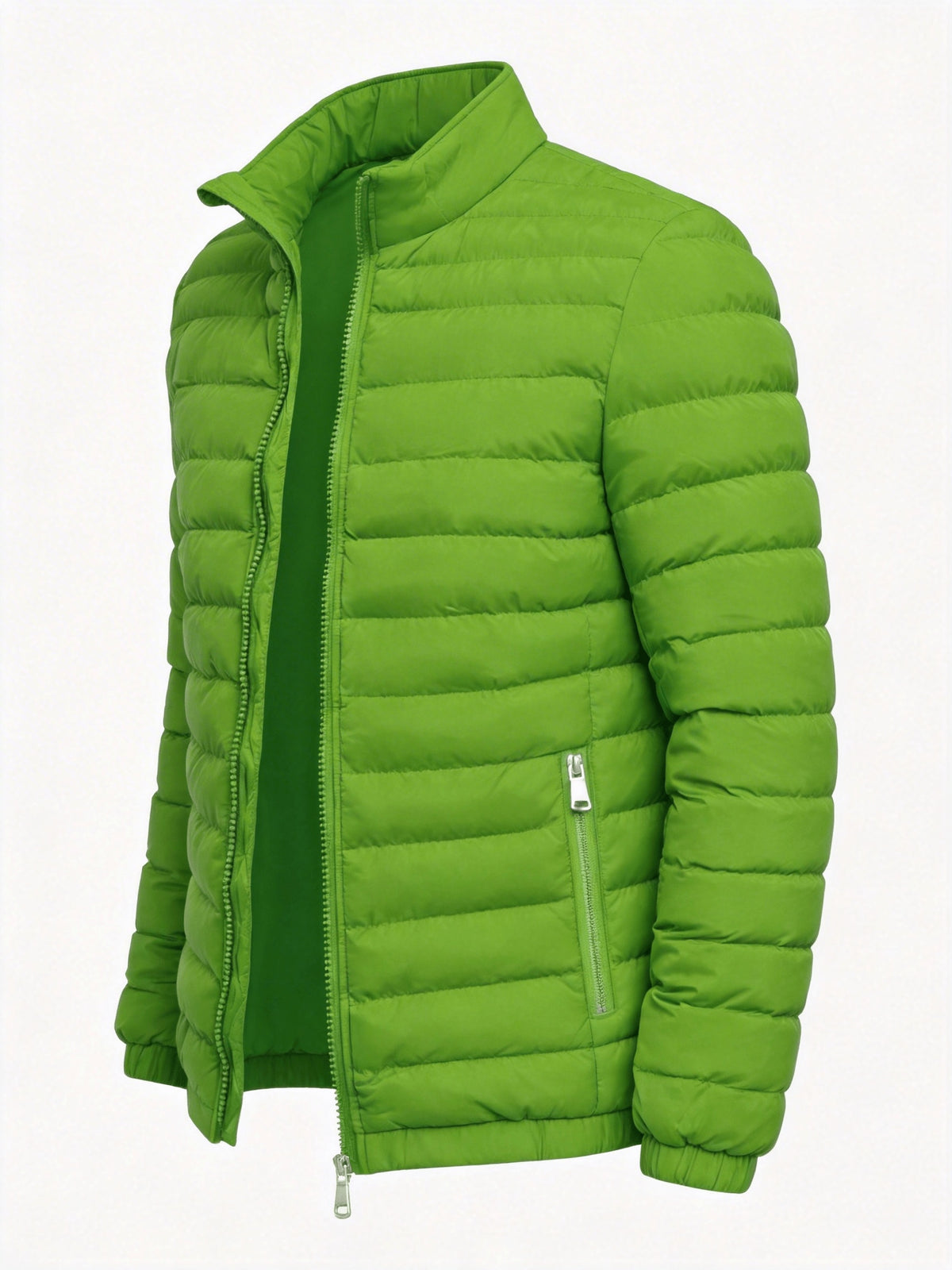 Men's Lightweight Windproof Casual Jacket with Stand Collar