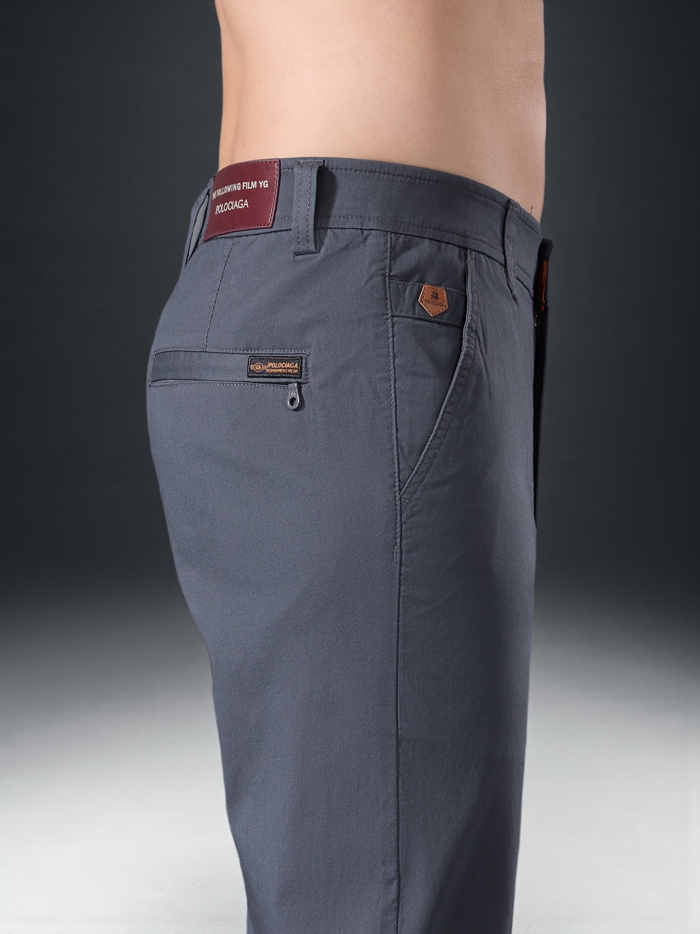 Men's High-End Cotton Twill Chinos - Comfortable Casual Fit