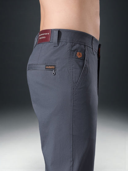 Men's High-End Cotton Twill Chinos - Comfortable Casual Fit
