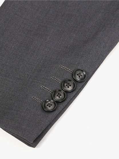 Men'S Formal Suit Set Featuring a Two-Button Lapel Jacket And Trousers. A Simple, Comfortable, And Classic Outfit for Adult Males, Suitable for Professional Office Wear, Elite Business Attire, And High-End Casual Suits. Ideal