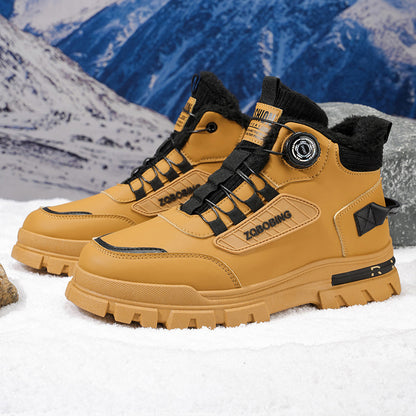 Տղամարդկանց համար նախատեսված առօրյա, նորաձև սպորտային լեռնագնացության կոշիկներ LD991 | Ցածր գոտկատեղով, արհեստական ​​վերնամասով, առաձգական ժապավենով փակվող, իդեալական է աշուն/ձմեռ բացօթյա գործունեության համար