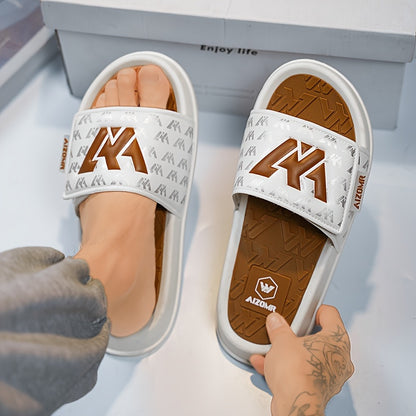 Men's Streetwear Slides with Non-Slip Sole - Casual EVA Sandals