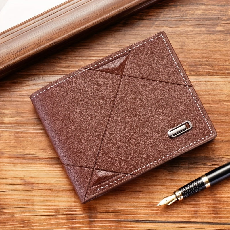 Men's Short Wallet, Multi-card Card Holder, Bifold Wallet Money Clip Coin Purse, Gift For Men