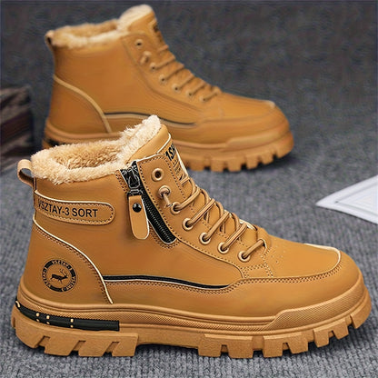 Տղամարդկանց նորաձև բրդյա ծածկույթով ձմեռային կոշիկներ