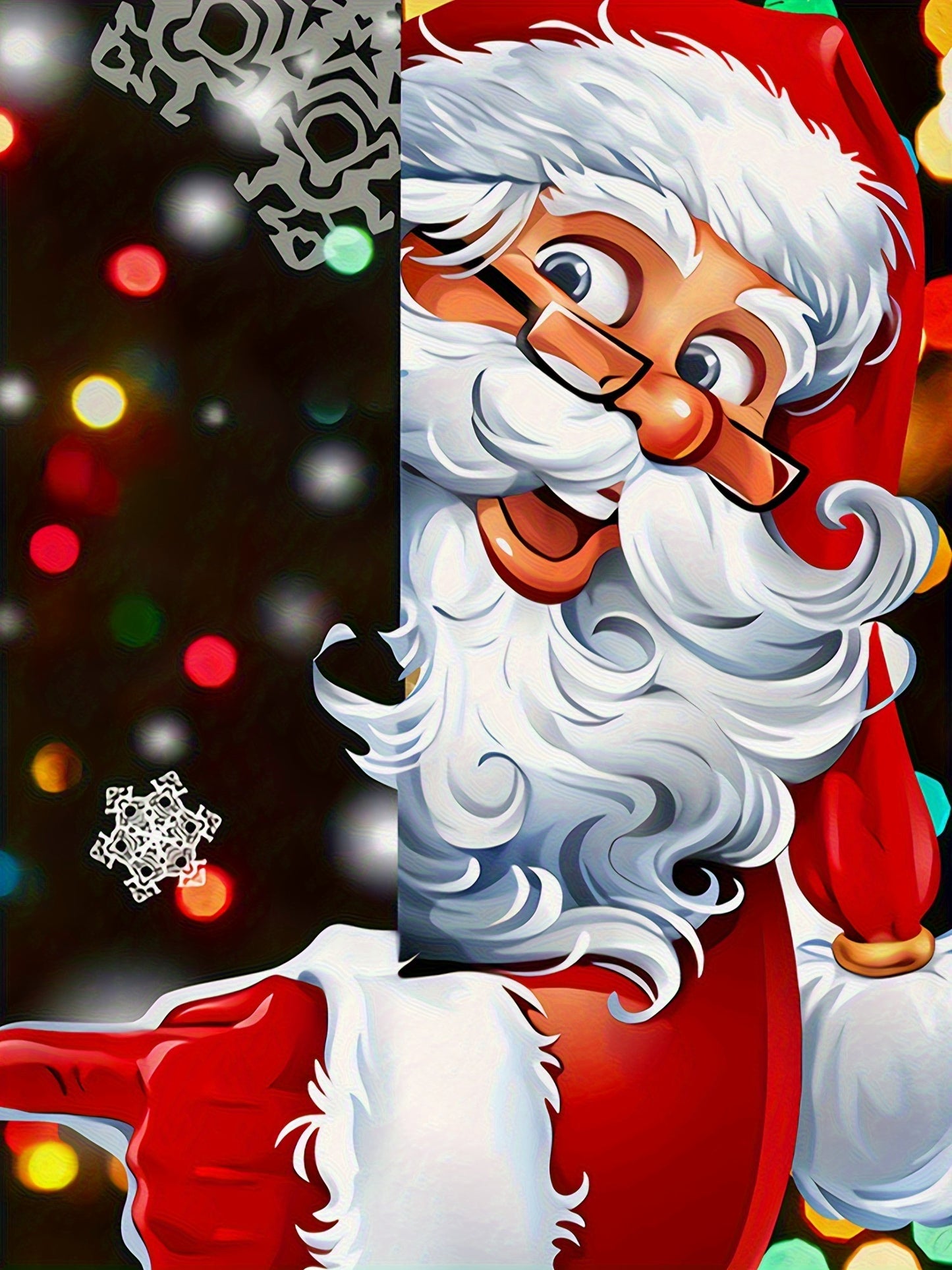 Plus Size Men's Funny Christmas Hoodie- Festive Santa Claus& Snowflake Print, Red& White Holiday Sweatshirt with Pockets, Casual Long Sleeve Pullover for Fall& Winter, Perfect Christmas Gift, Christmas Clothes, PLUS SIZE