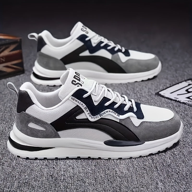 Men's Minimalist Low-Top Skate Shoes - Trendy, Comfortable & Durable with Non-Slip Thick Sole for Outdoor Activities