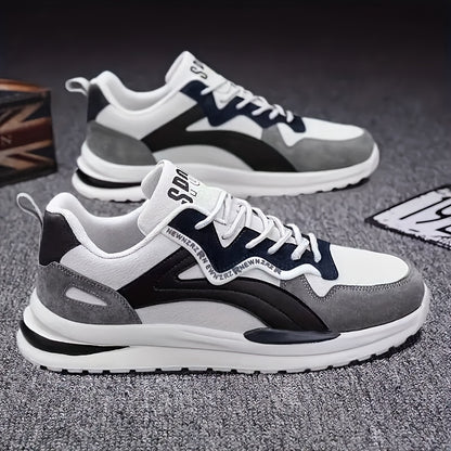 Men's Minimalist Low-Top Skate Shoes - Trendy, Comfortable & Durable with Non-Slip Thick Sole for Outdoor Activities