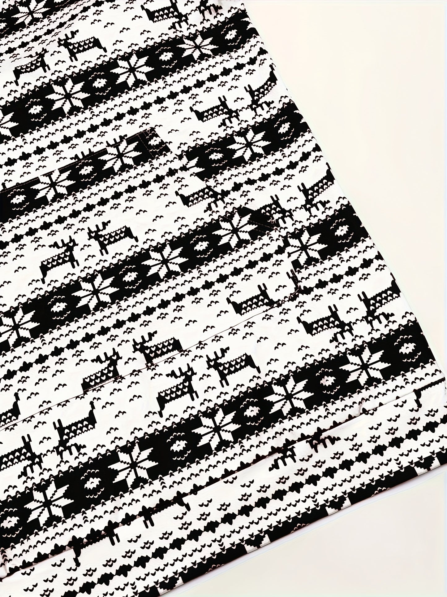 Women'S Christmas Deer & Snowflake Print Hooded Sweater Dress - Long Sleeve Winter Warmth, Red & Holiday Party Outfit with Pompom Sleeves