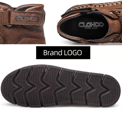 Men's Classic Chukka Boots Soft PU Upper Rubber Sole All-Season