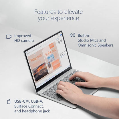 Microsoft Surface Laptop Go 2-12.4" Touchscreen - Intel Core I5 8GB Memory - 256 SSD - Platinum (Latest Model)