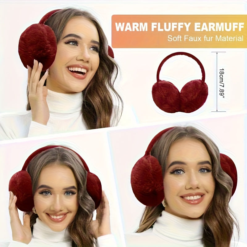 7pcs Winter Thermal Set - Heavy-Duty Cold Weather Outfit with Hat, Gloves, Plush Earmuffs, Thermal Socks - Full Set for Skiing, Snowboarding, Ice Skating, Winter Hiking - Burgundy/Black/White Color Options - Ideal Christmas G