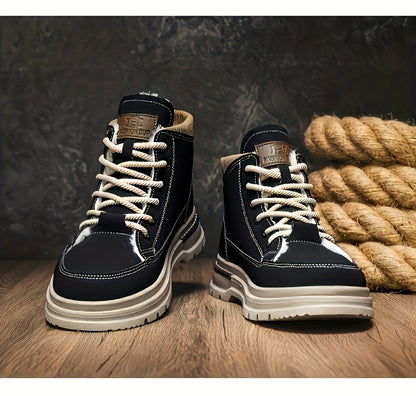 Տղամարդկանց ձմեռային կոշիկներ, հաստացված արտաքին հագուստի համար նախատեսված արշավային կոշիկներ, նորաձև բազմակողմանի աշխատանքային կոշիկներ, բրիտանական կարճ կոշիկներ