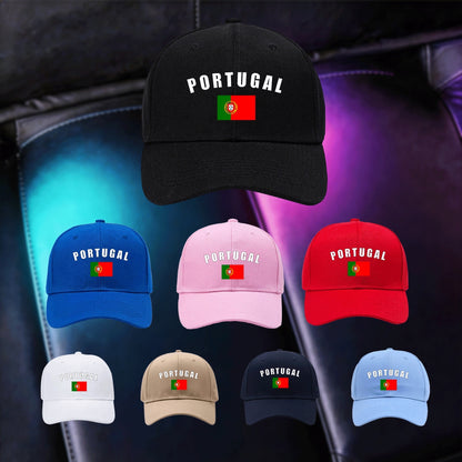 Adjustable Lightweight Baseball Cap with Portuguese Print