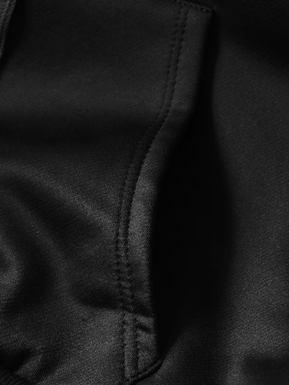 Christmas & Merry Christmas Letter Element Printed Women's Lined Hooded Sweatshirt, Thick and Warm Polyester Fabric Jacket, Suitable for Casual Composite Fabric Warm Clothing for Autumn and Winter Season